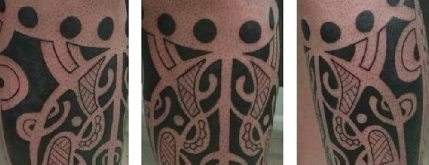Maorí en pierna